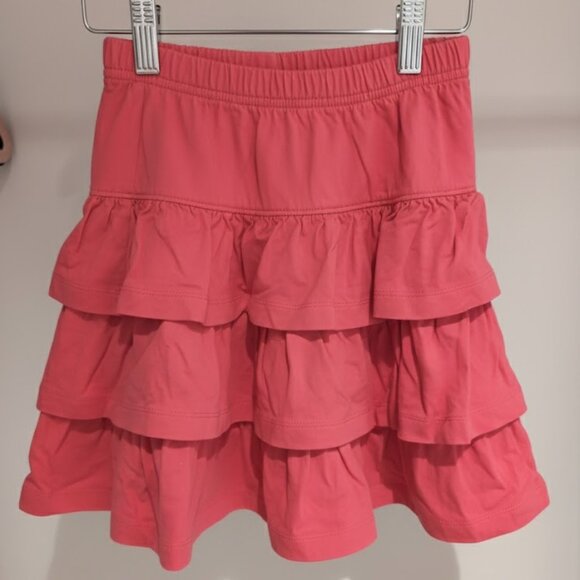 Hanna Andersson Three Tiers Scooter Skirt - Pink Size 120 - Picture 2 of 5